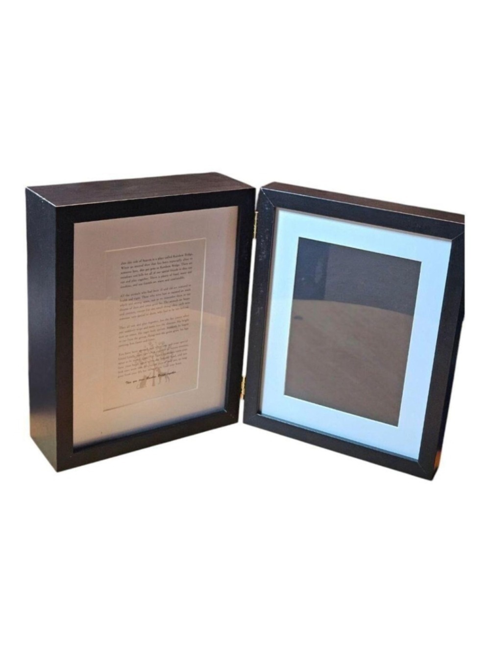 Black wooden Animal double picture frame - Picture 4 of 8
